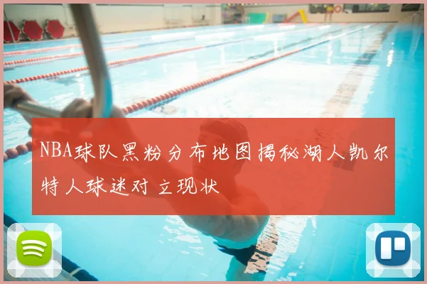 NBA球队黑粉分布地图揭秘湖人凯尔特人球迷对立现状