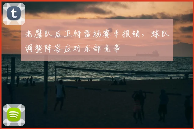 老鹰队后卫特雷杨赛季报销,球队调整阵容应对东部竞争